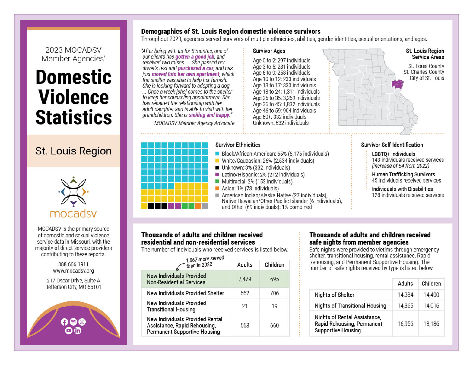 2023 St. Louis Region Domestic Violence Stat Sheet